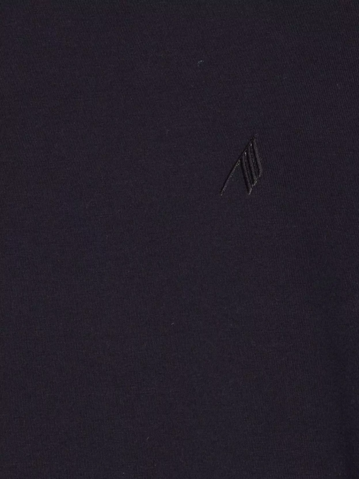 The Attico Crewneck Mock Neck Short Sleeve Top