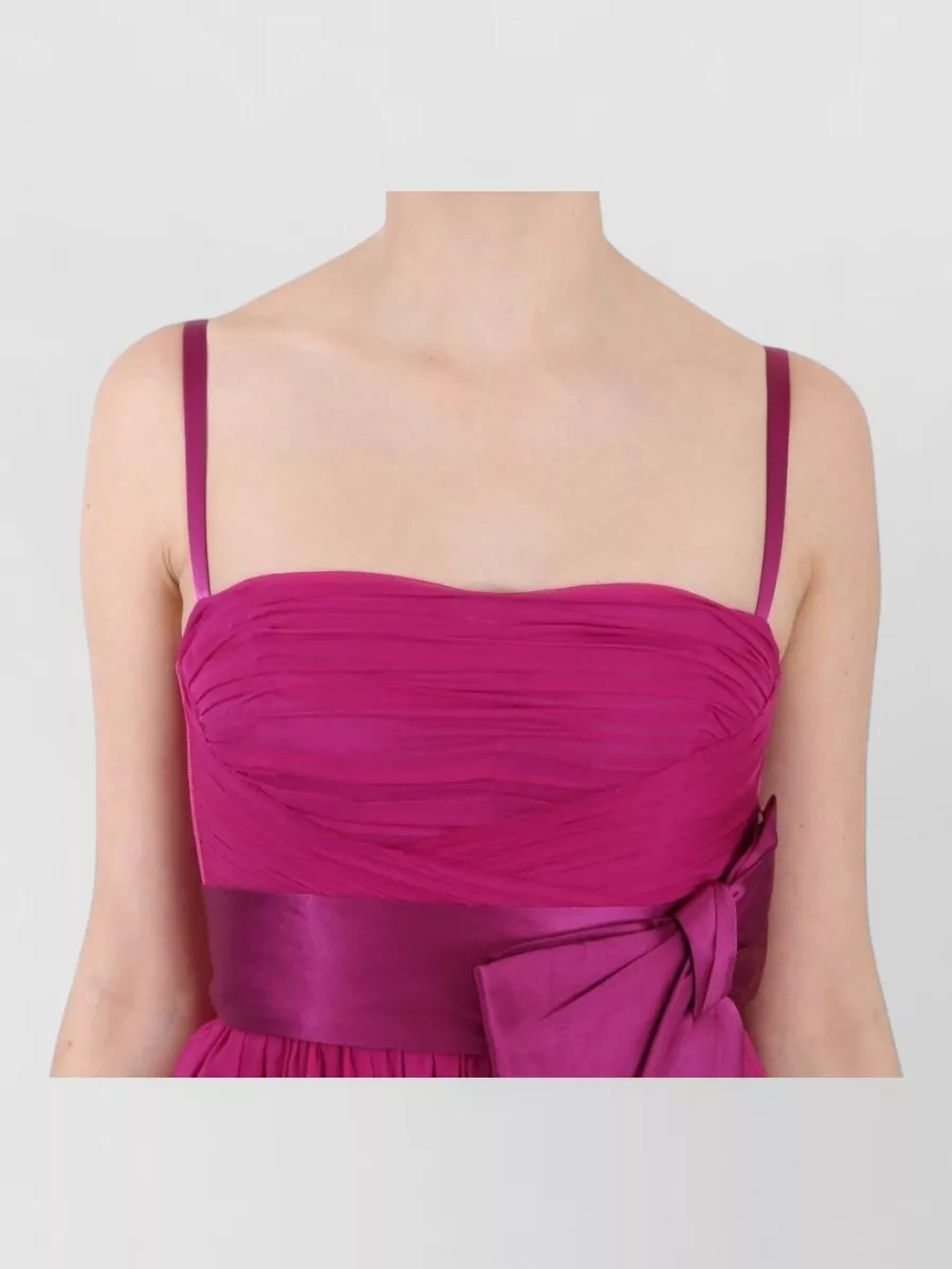 Dolce&Gabbana Silk Strapless Knee-Length Dress