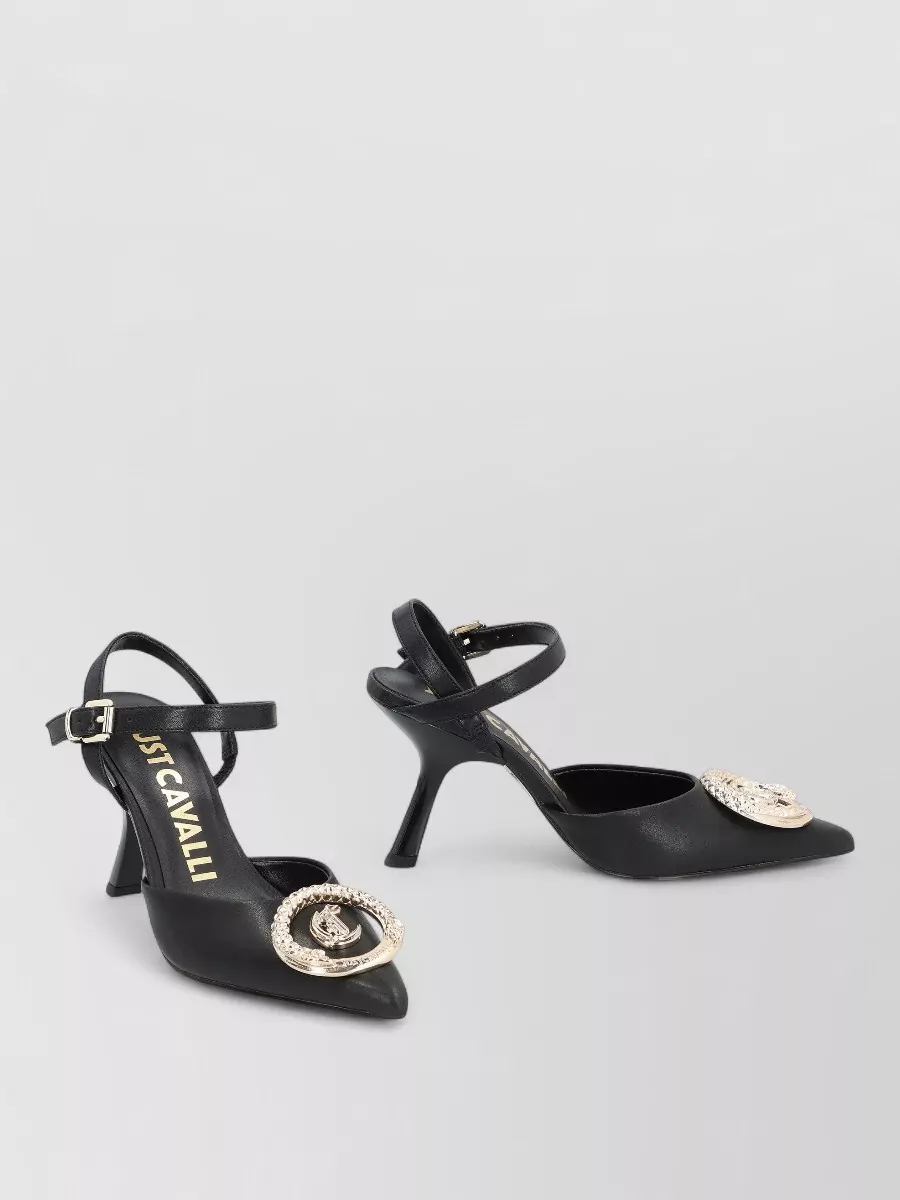 Just Cavalli leather heeled sandals