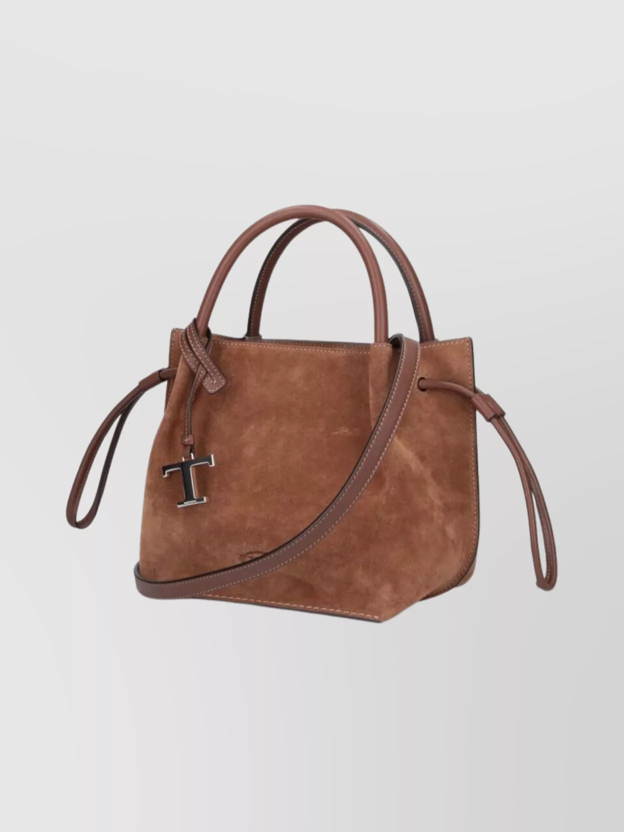 Tod's Suede Shoulder Bag Metal Hardware