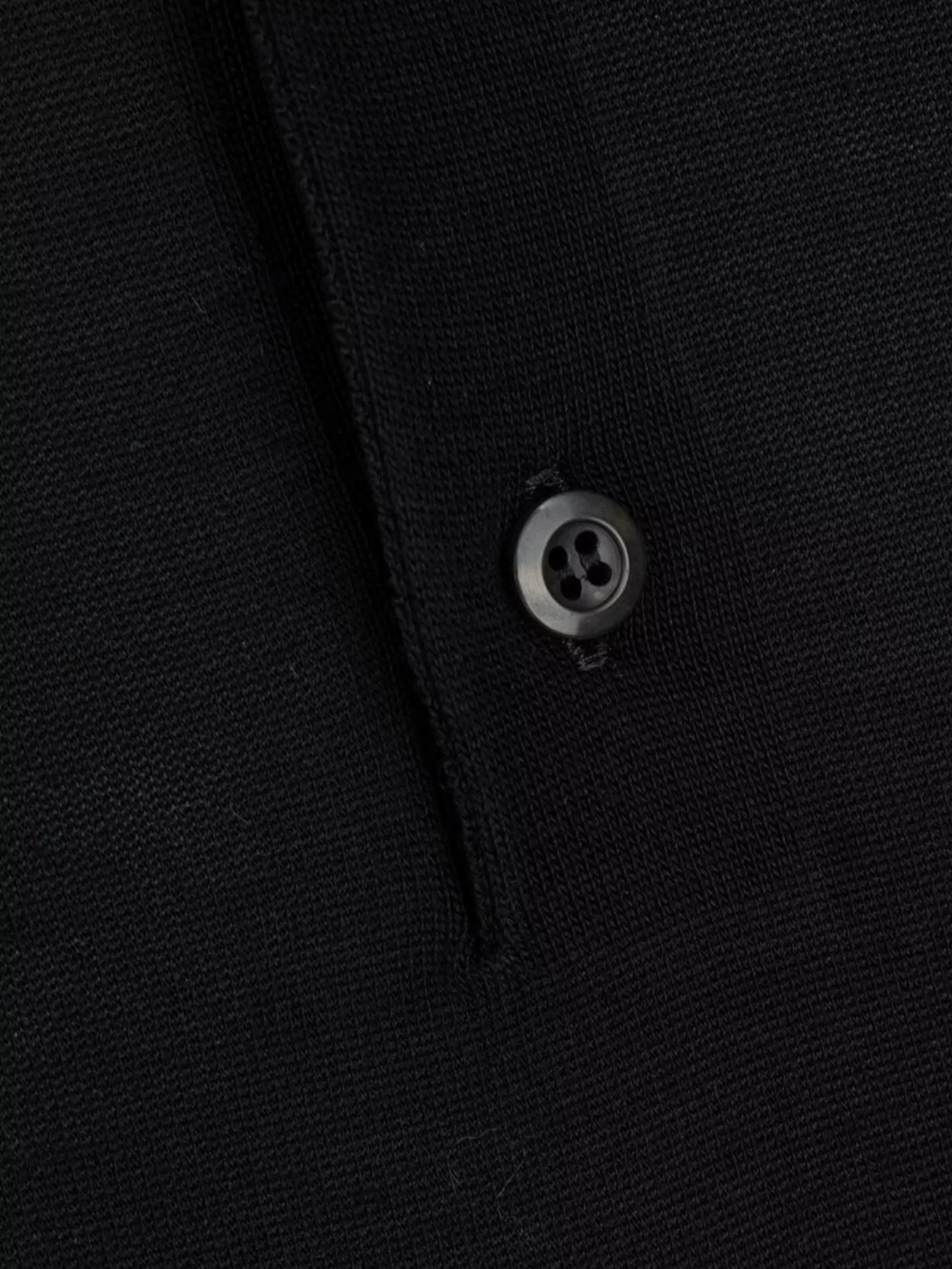 Prada Short Sleeve Polo Collar Ribbed Cuffs Sweater