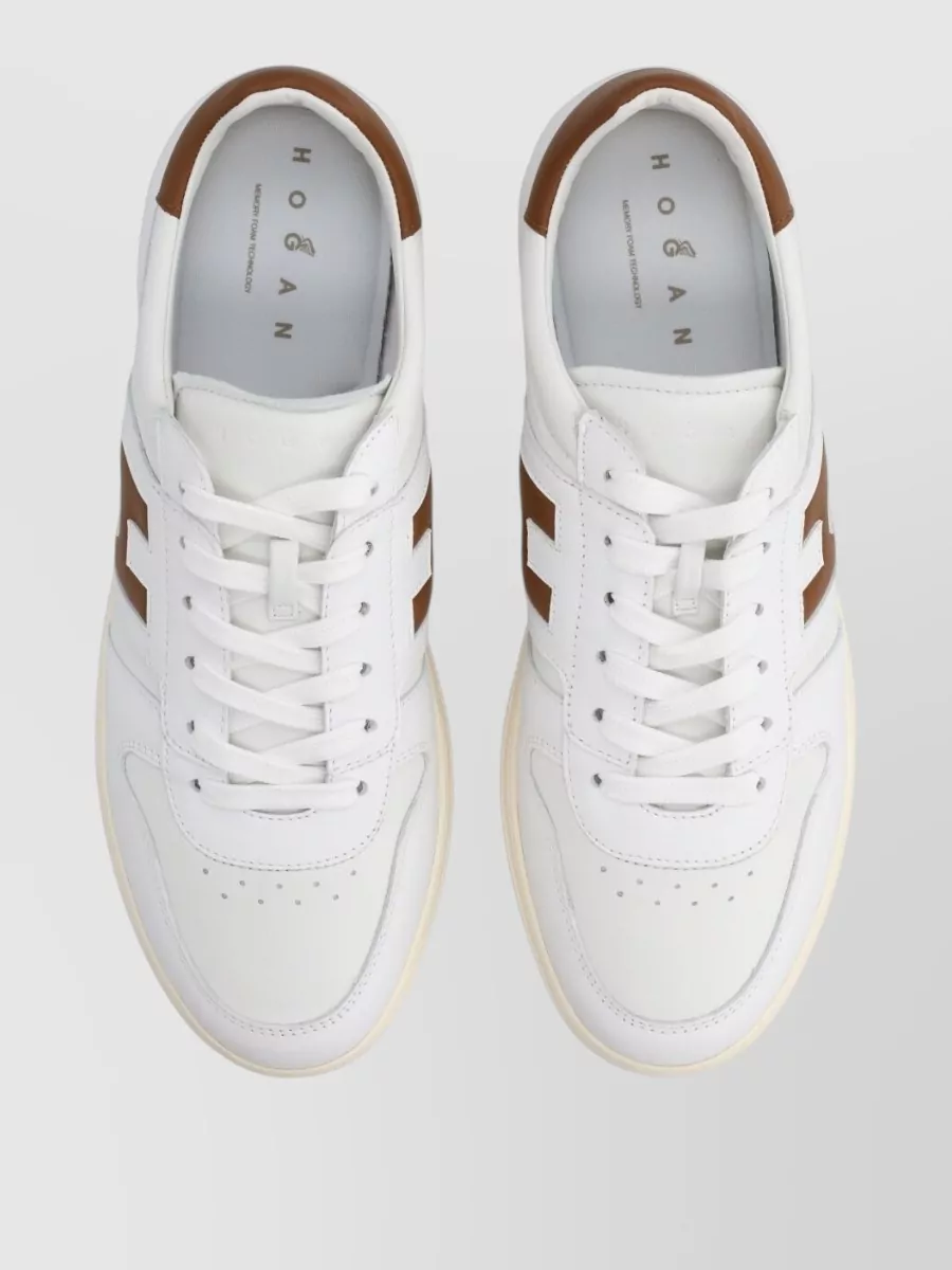 Hogan Sneakers Contrasting Heel Tab Rubber Sole