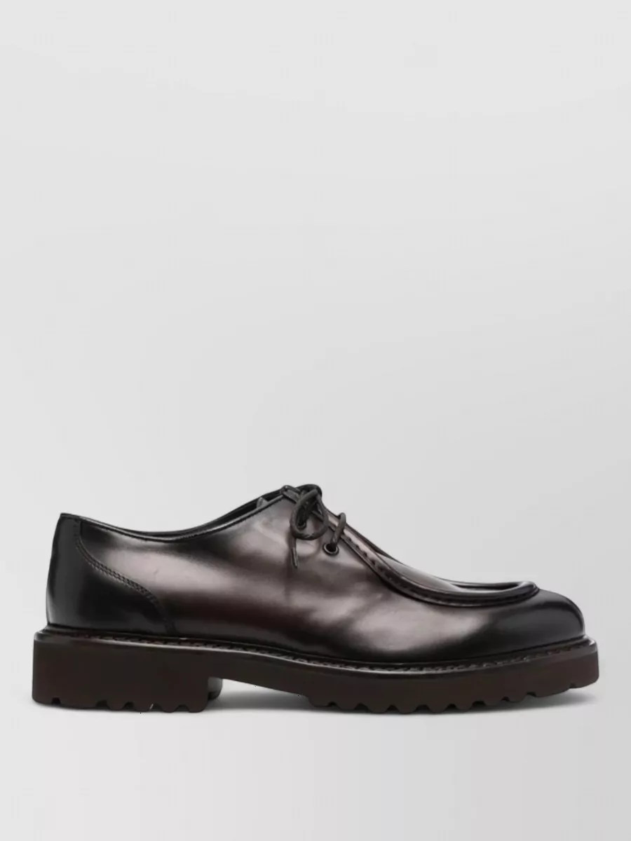 Doucal's Calf Leather Derby Shoes
