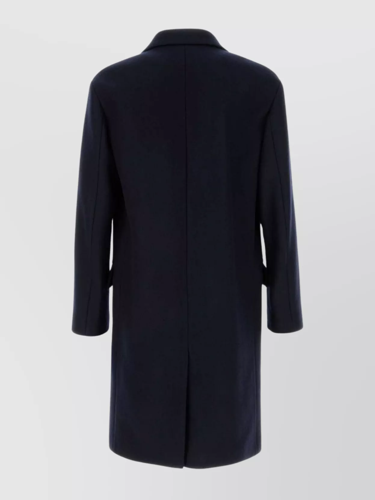 Dries Van Noten Wool Blend Coat With Long Sleeves And Vent In Black