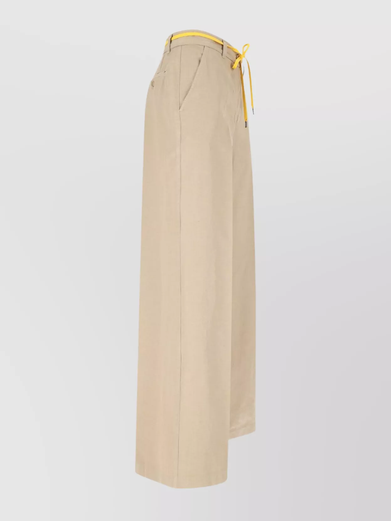 Aspesi Wide Leg Trousers Drawstring Detail