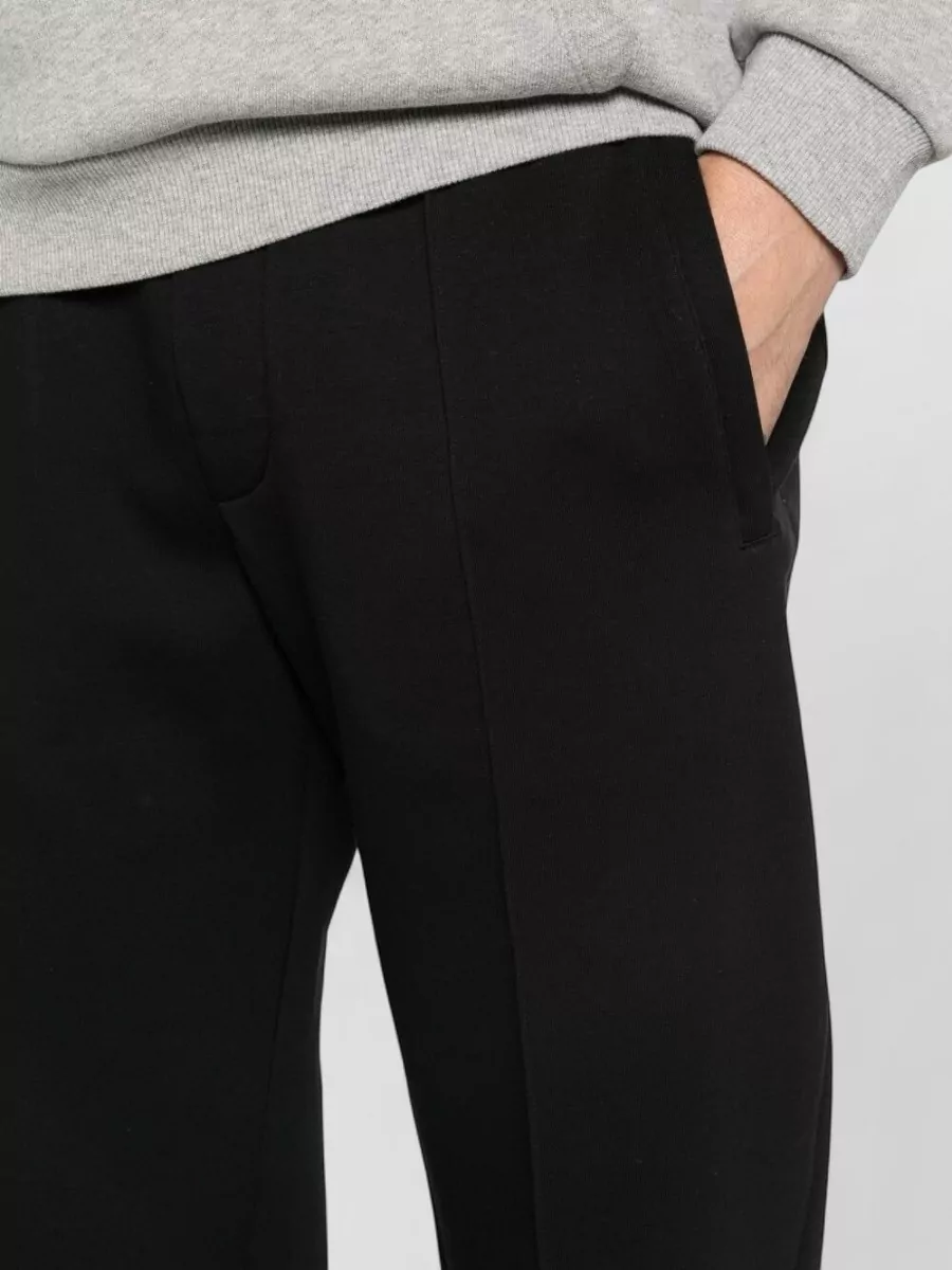 Emporio Armani Cotton Sweatpants Tapered Leg Elasticated Waist