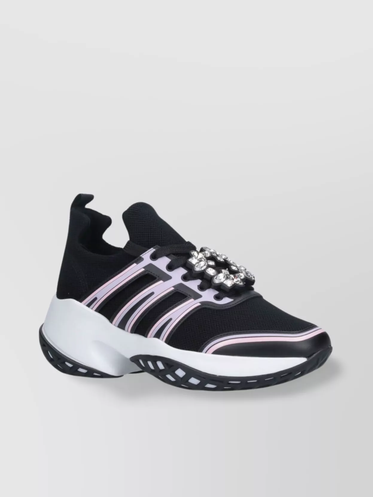 Roger Vivier Chunky Sole Mesh Low Top Sneakers