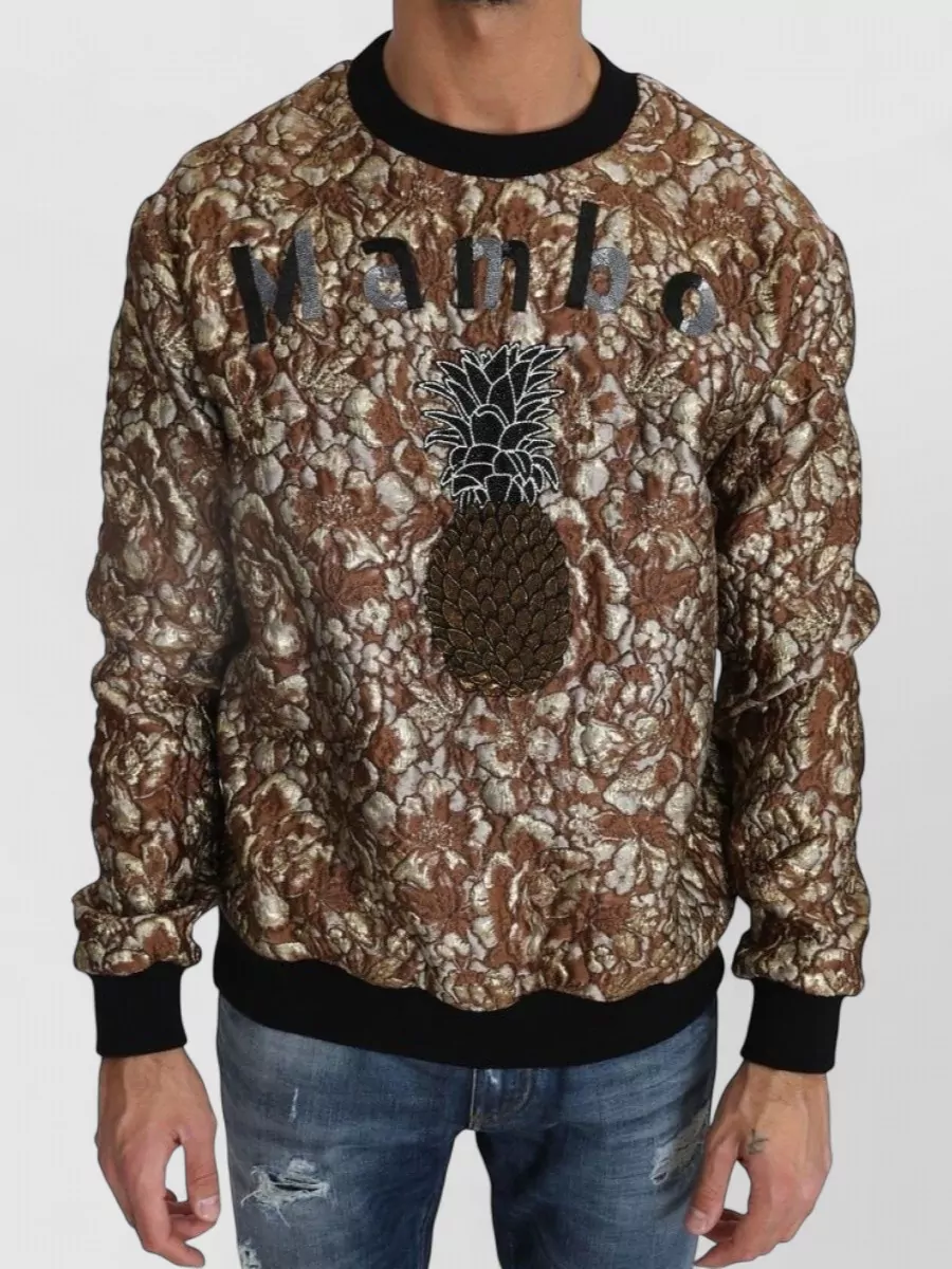 Dolce&Gabbana silk jacquard sweater