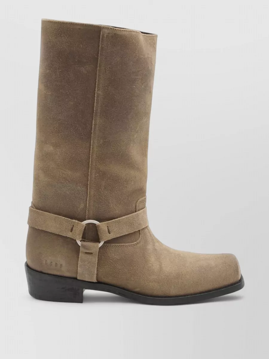 Golden Goose Suede Biker Boots