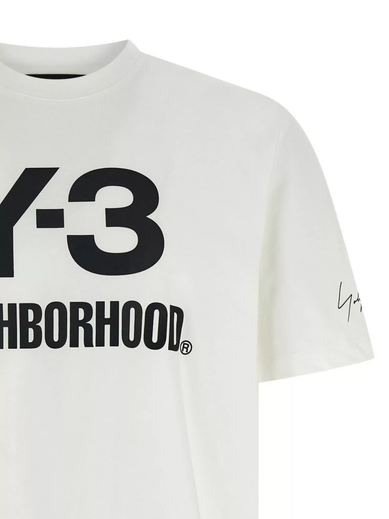 Y-3 Logo Printed Crew Neck T-Shirt