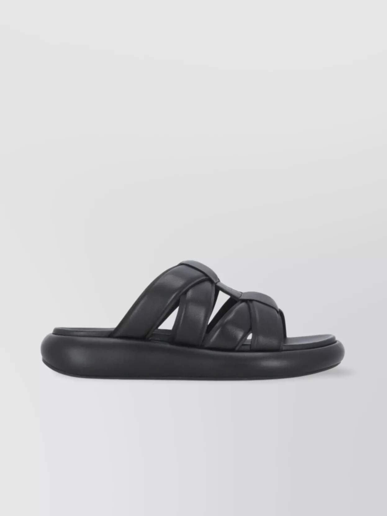 Ash Flat Sandals With Raised Sole And Strappy Upper