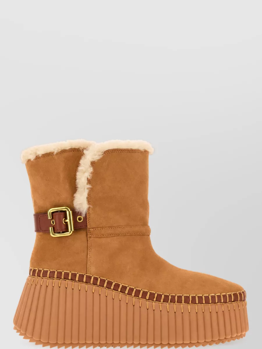 Chloé Leather Ankle Boots