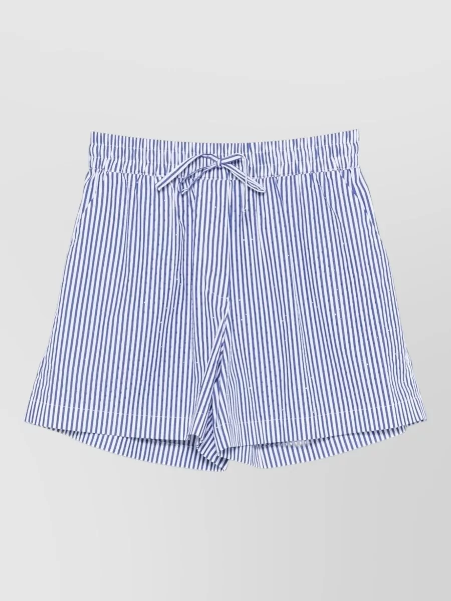 Parosh striped cotton shorts