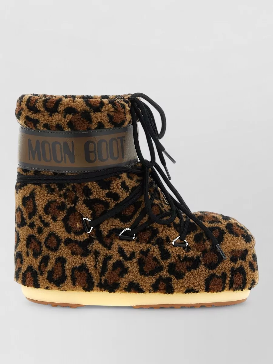 Moon Boot Animal-Print Ankle Boots