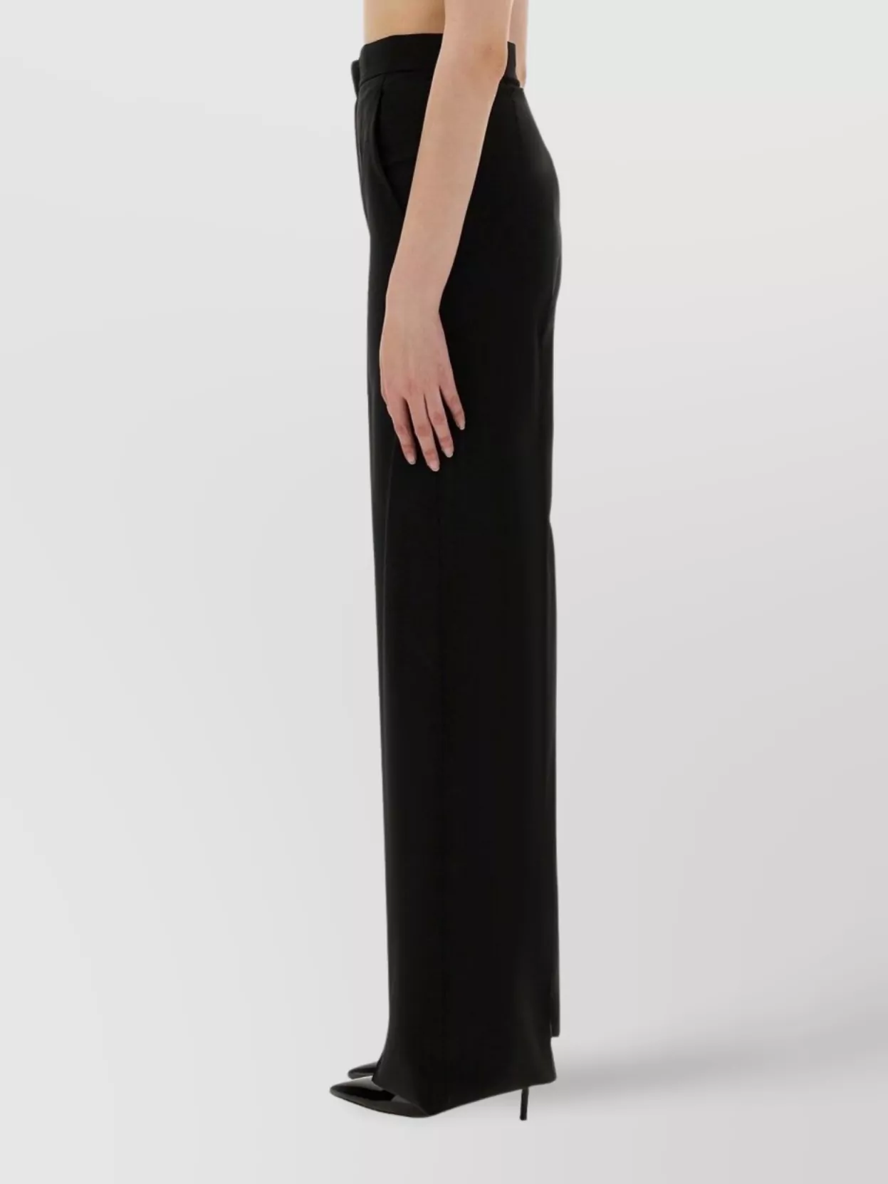 Max Mara Wide Leg Trousers And Pockets