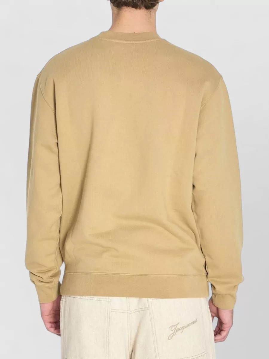 Jacquemus Cotton Crewneck Logo-Embroidered Sweatshirt