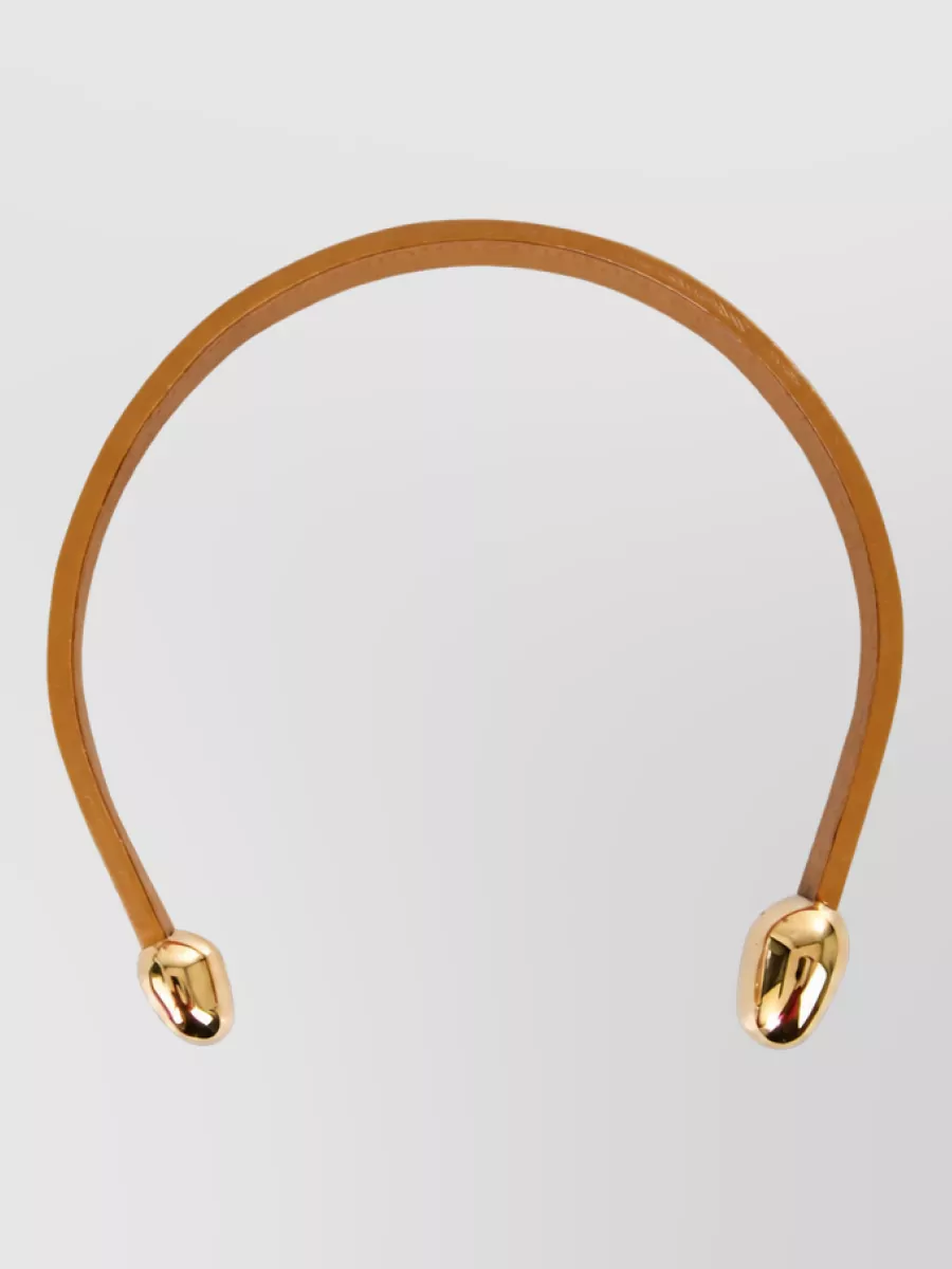 Bottega Veneta Leather Necklace