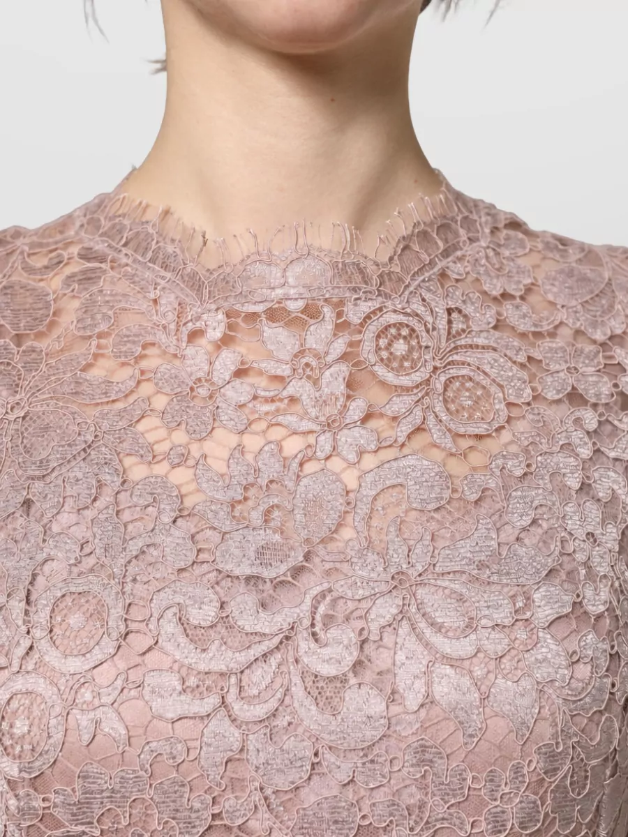 Dolce&Gabbana Lace Long Sleeve Evening Gown