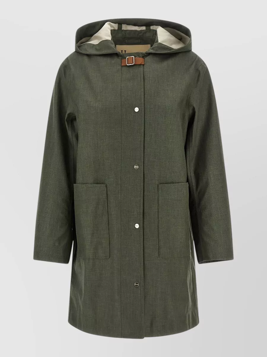 Herno linen trench coat