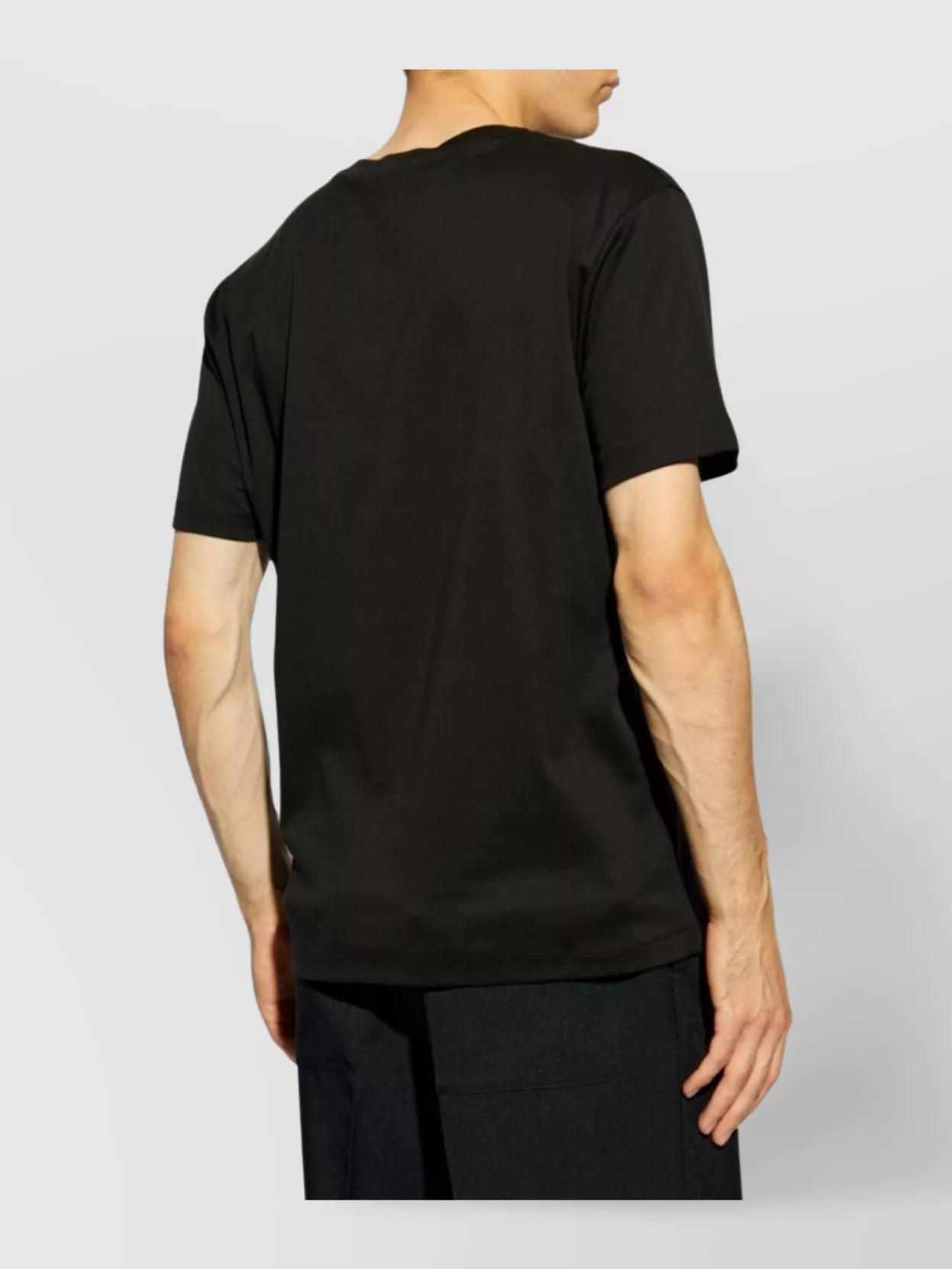 Shop Giorgio Armani Cotton Interlock Signature Logo T-shirt