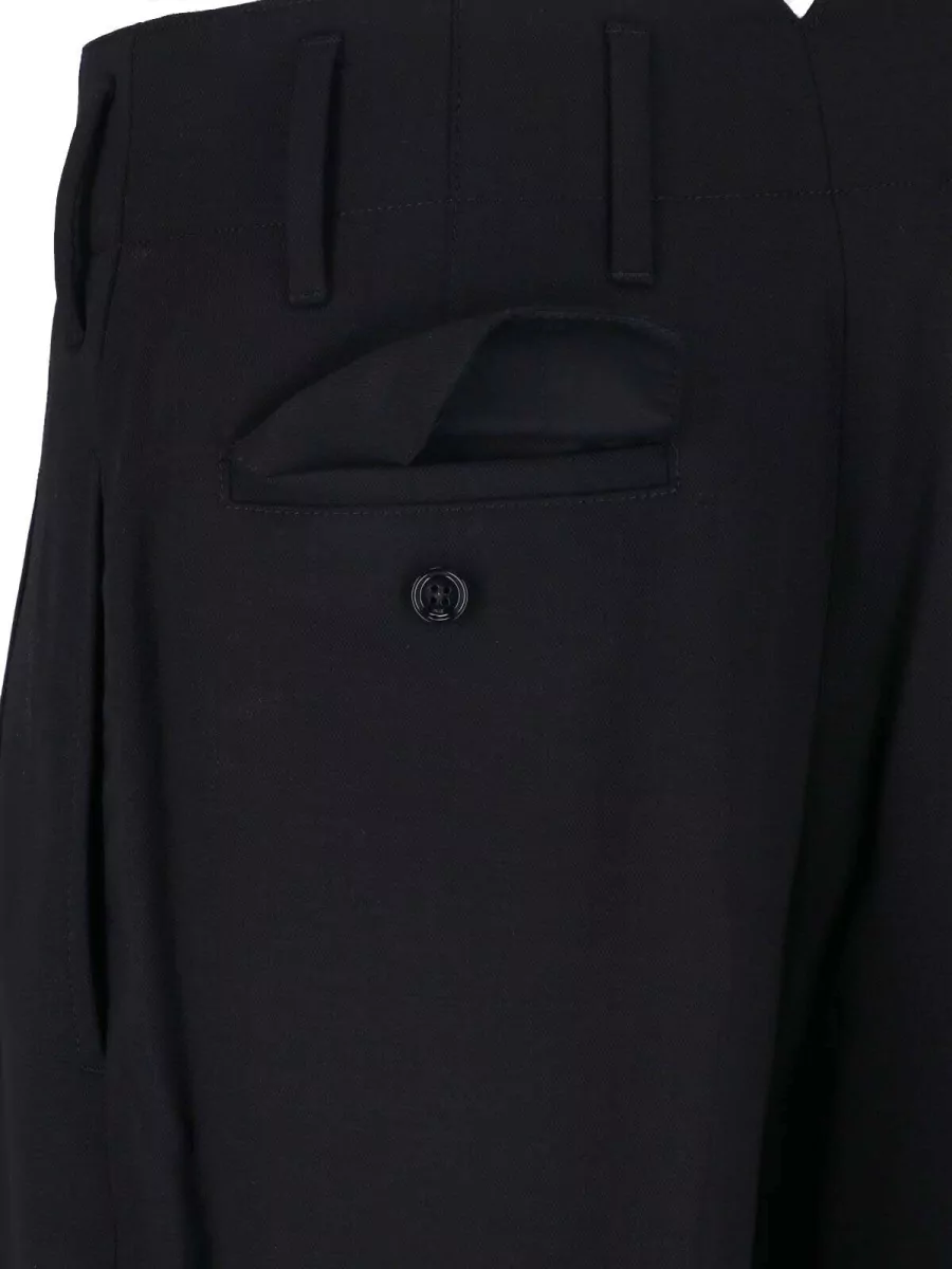 Ami Paris Virgin Wool Straight-Leg Tailored Trousers