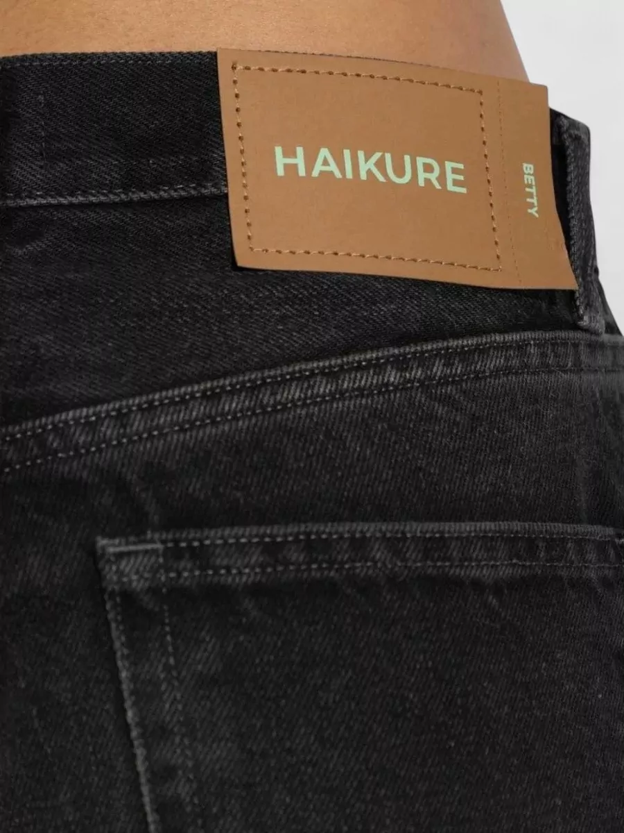 Haikure Vintage Black Straight-Leg Jeans