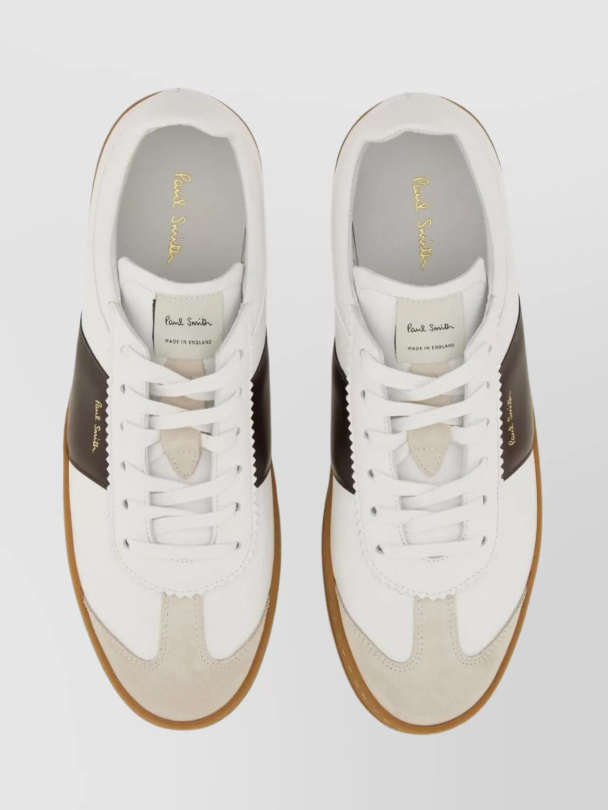 Paul Smith Panel Sneaker Round Toe Rubber Sole
