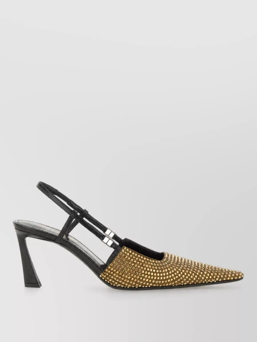 Saint Laurent Silk Stone 70 Mules