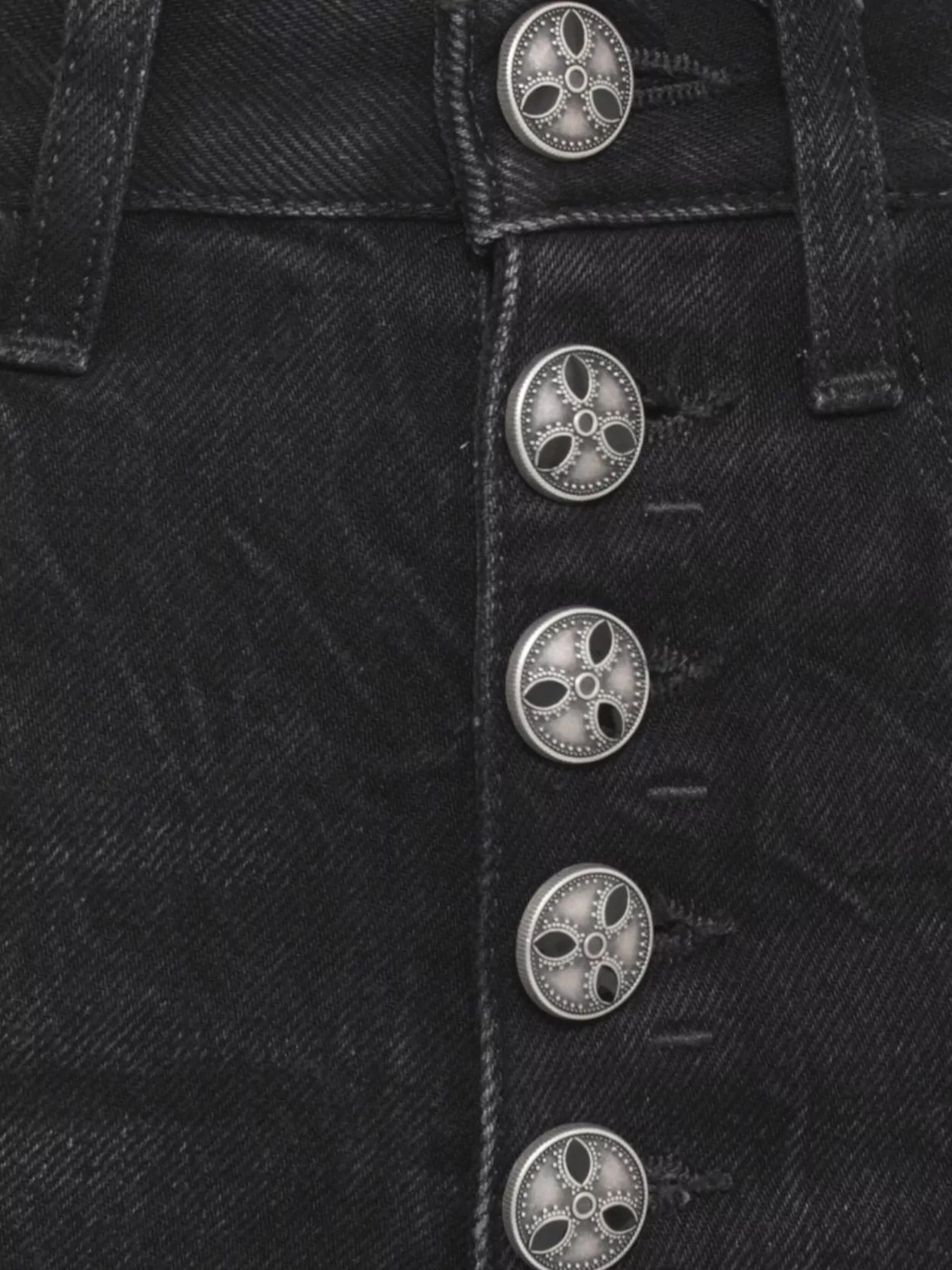 Dondup High-Rise Wide Leg Trousers With Belt Loops