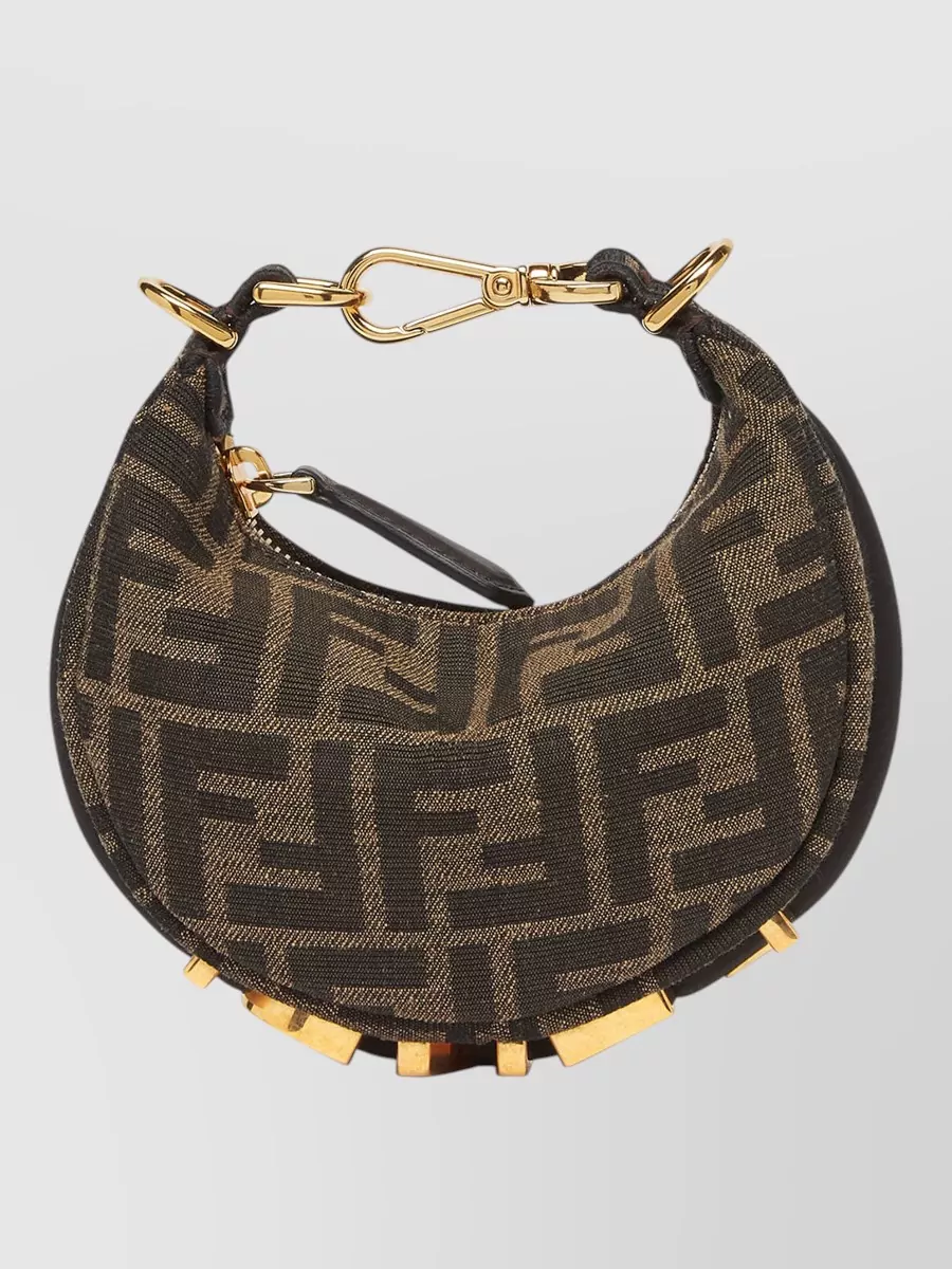 Fendi Fendigraphy Nano Jacquard Clutch Bag