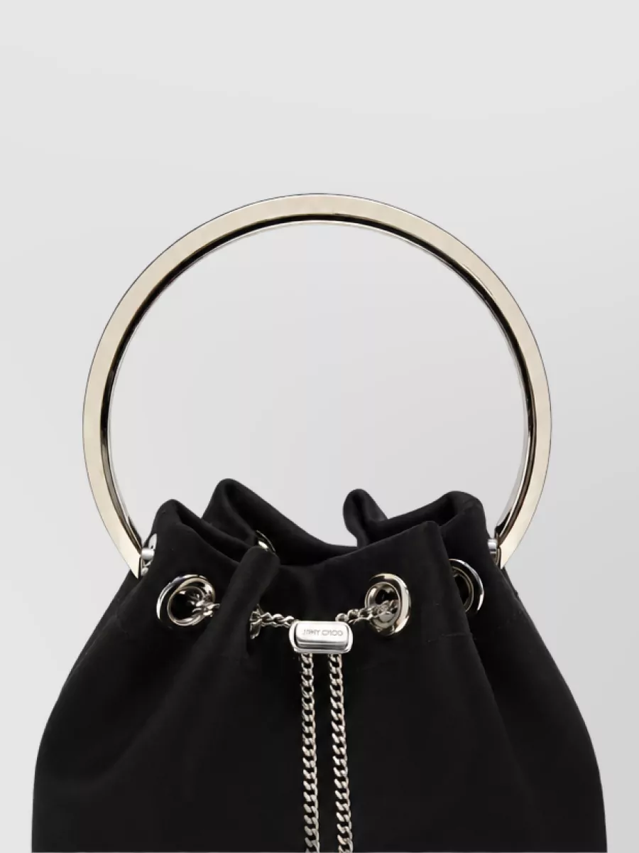 Jimmy Choo Bon Bon Silk Bucket Bag