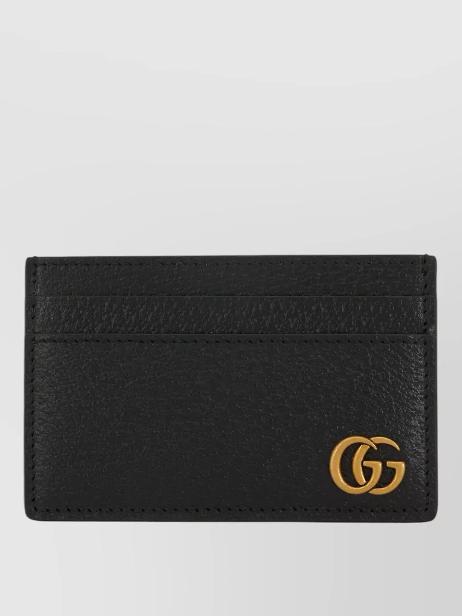 Gucci Textured Leather Wallet And Card Holder
