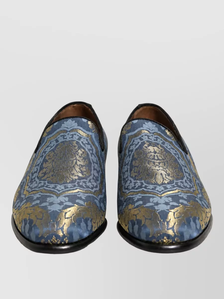 Dolce&Gabbana Floral Brocade Monk Shoes