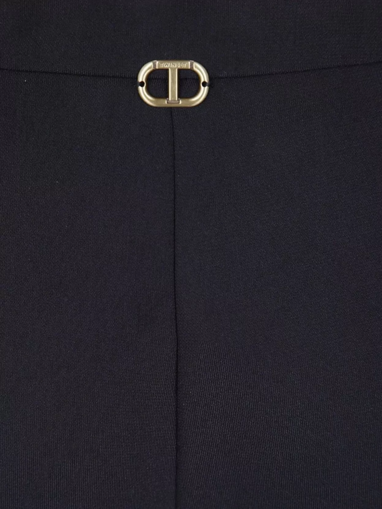 Twin-Set Wide Leg Trousers Gold Tone Hardware