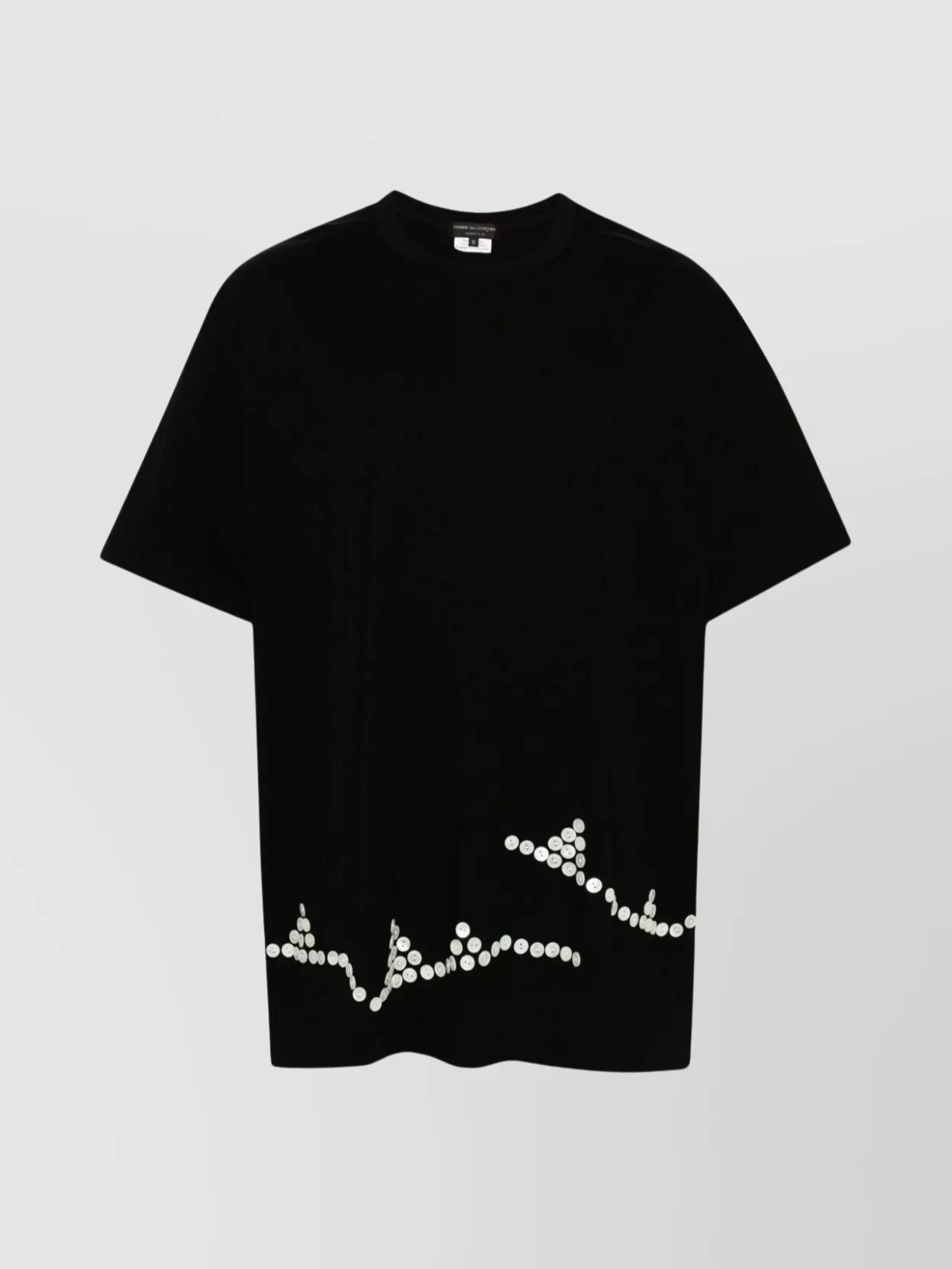 Comme Des Garçons Men's T-Shirt Button Embellishments