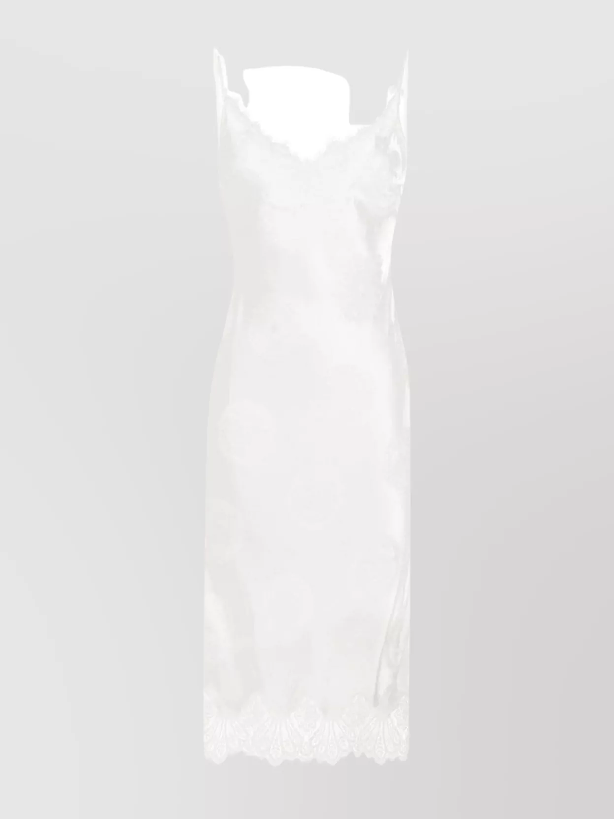 Coperni Knee Length Dress Adjustable Straps In White