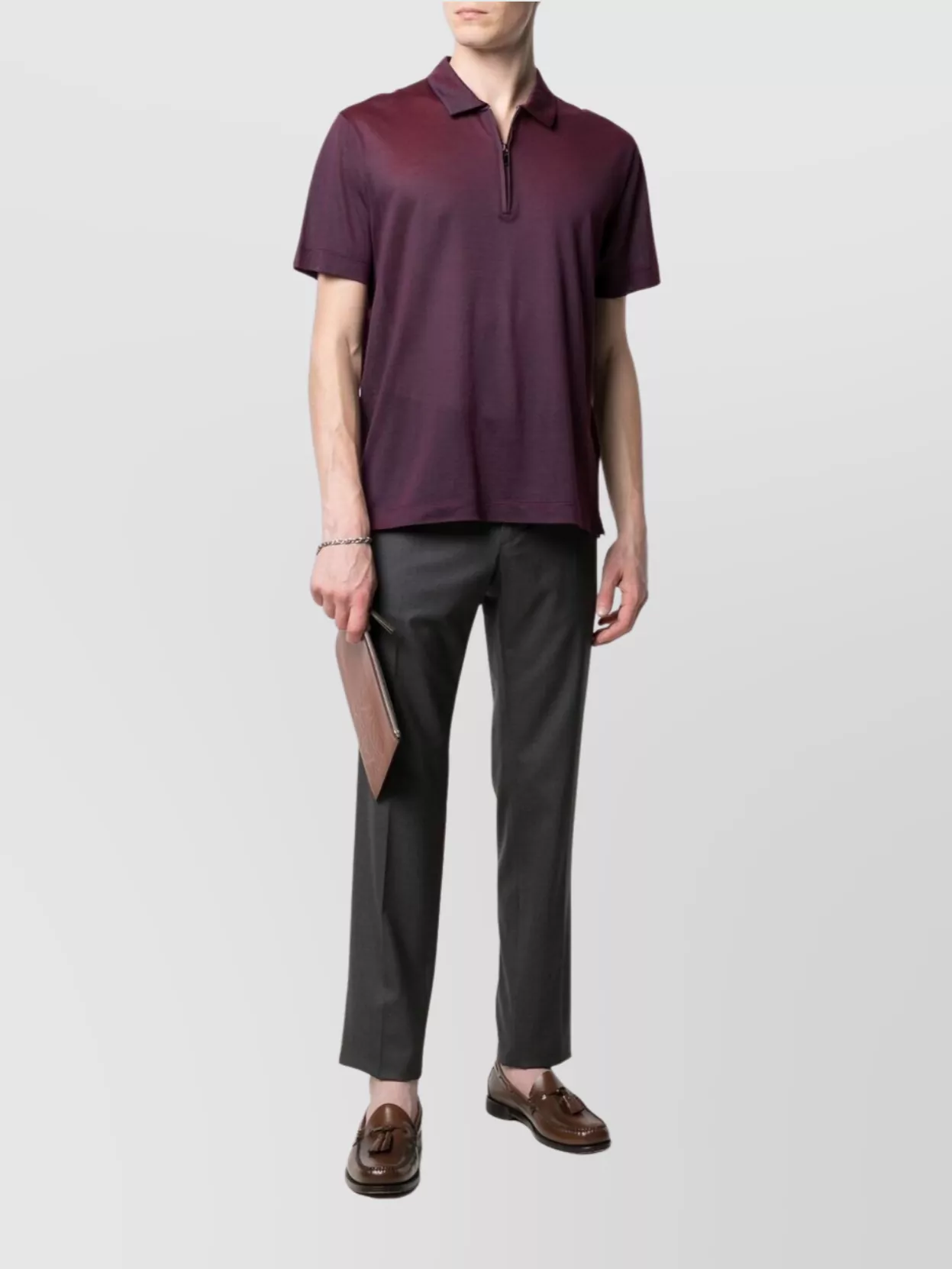 Incotex Trousers With Belt Loops And Pockets In Gray