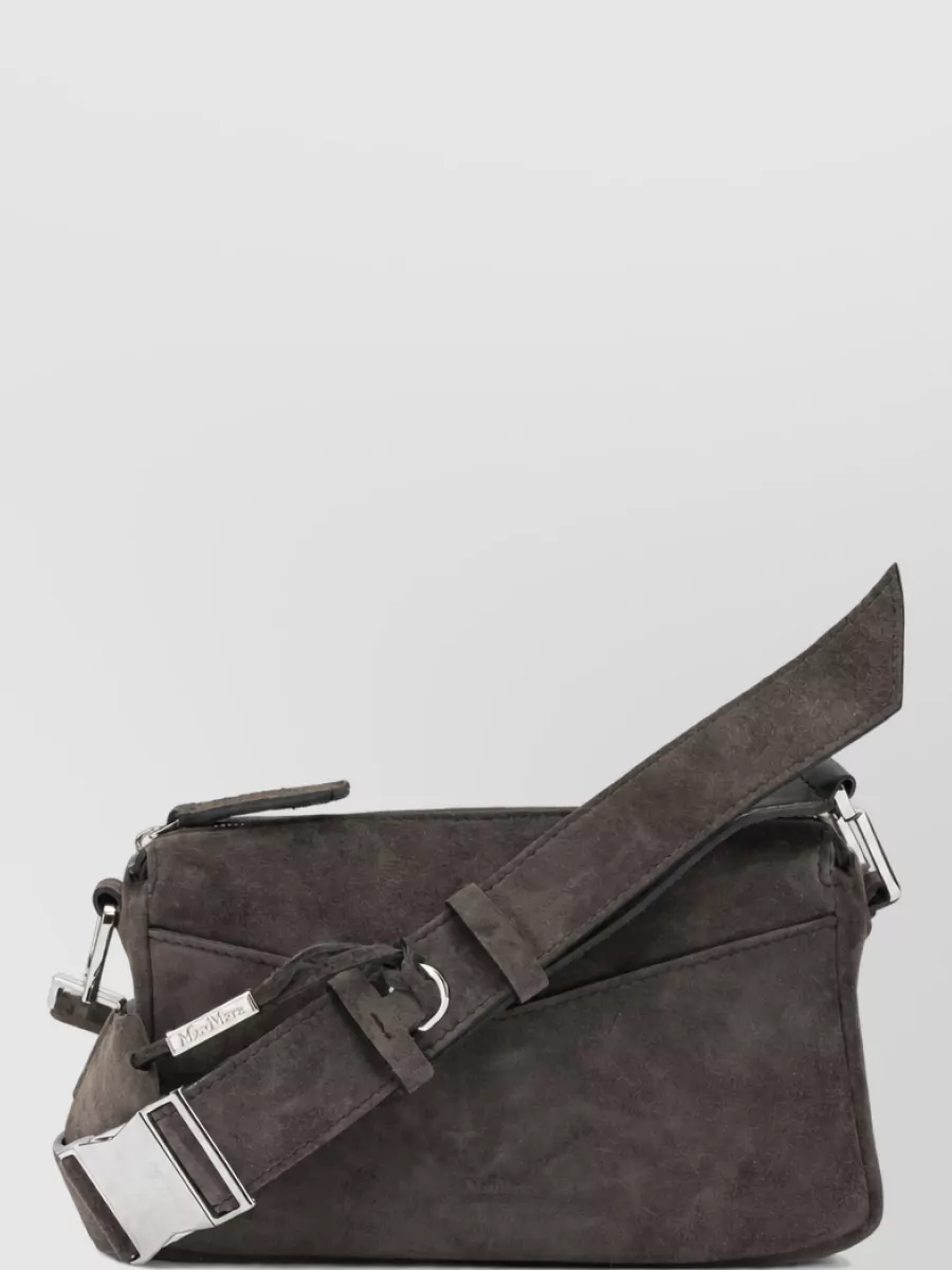Max Mara suede shoulder bag