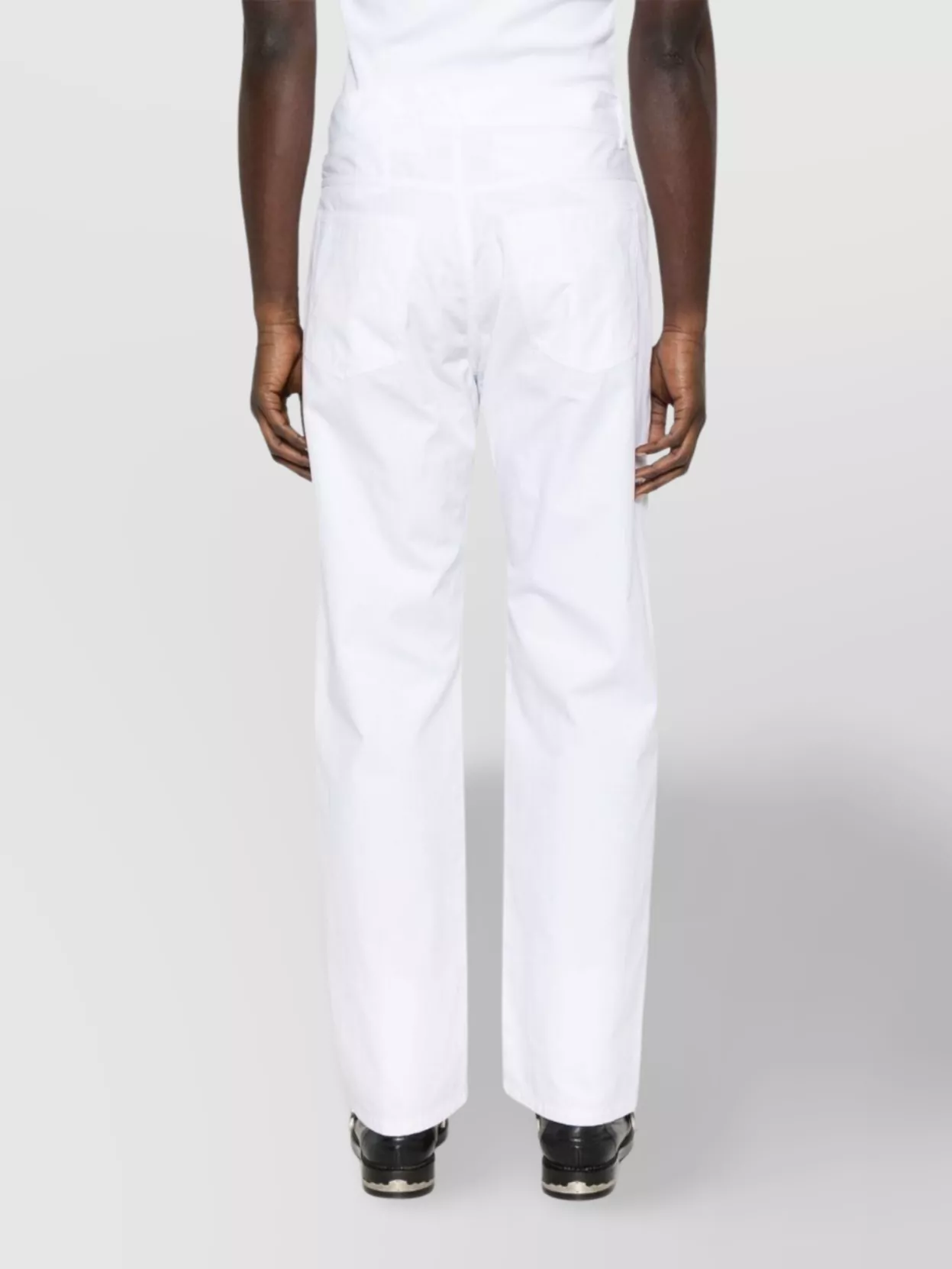 Moschino Straight Trousers With Belt Loops And Pockets