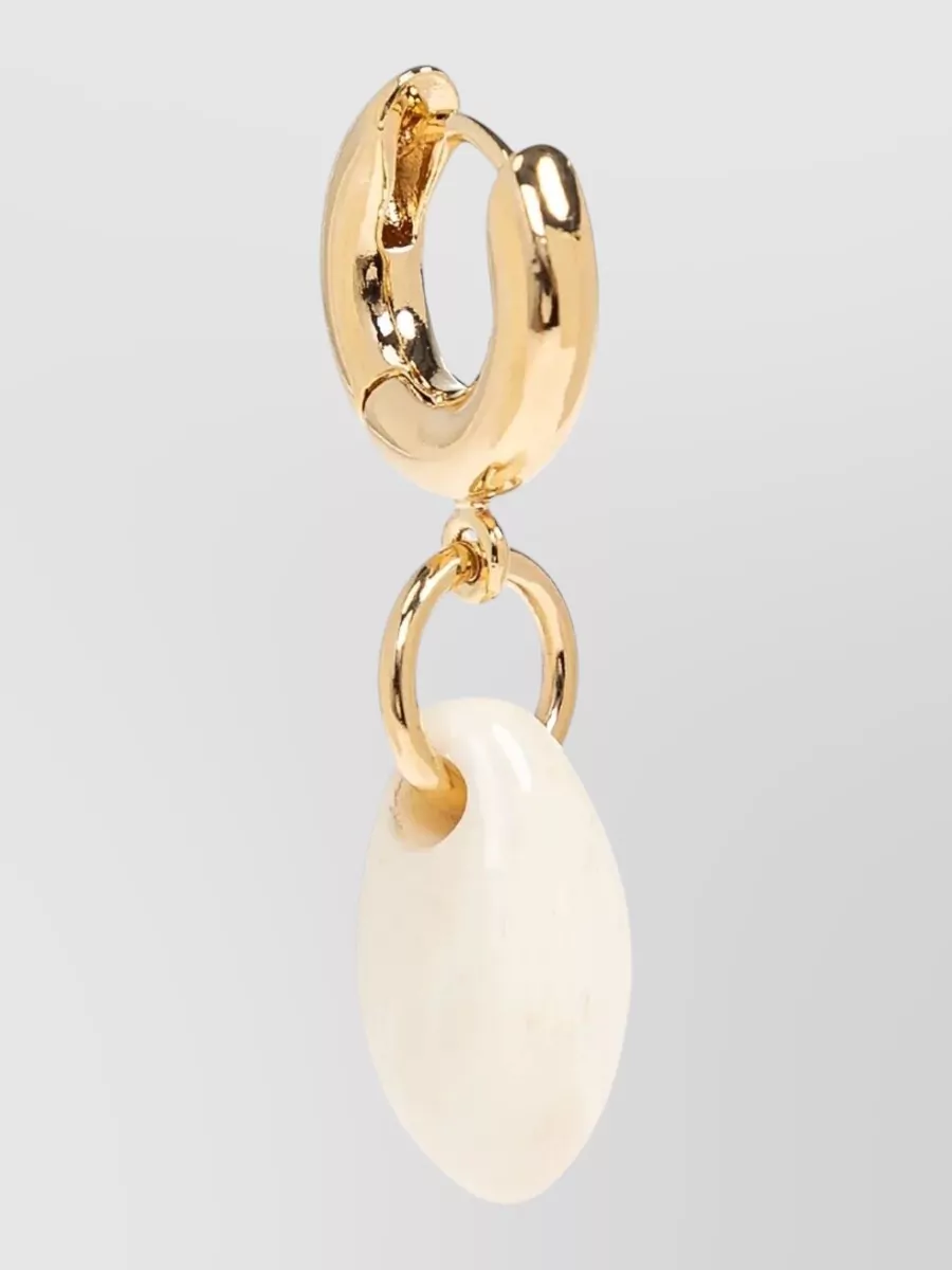Isabel Marant Hoop Pendant Earrings Drop Design Polished