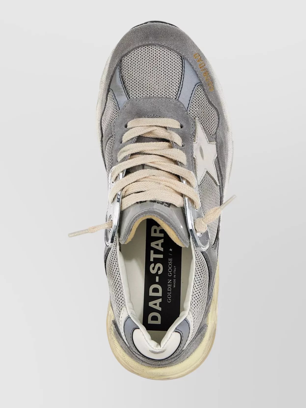 Golden Goose 'distressed Mesh Suede Dad Sneakers' In Neutrals
