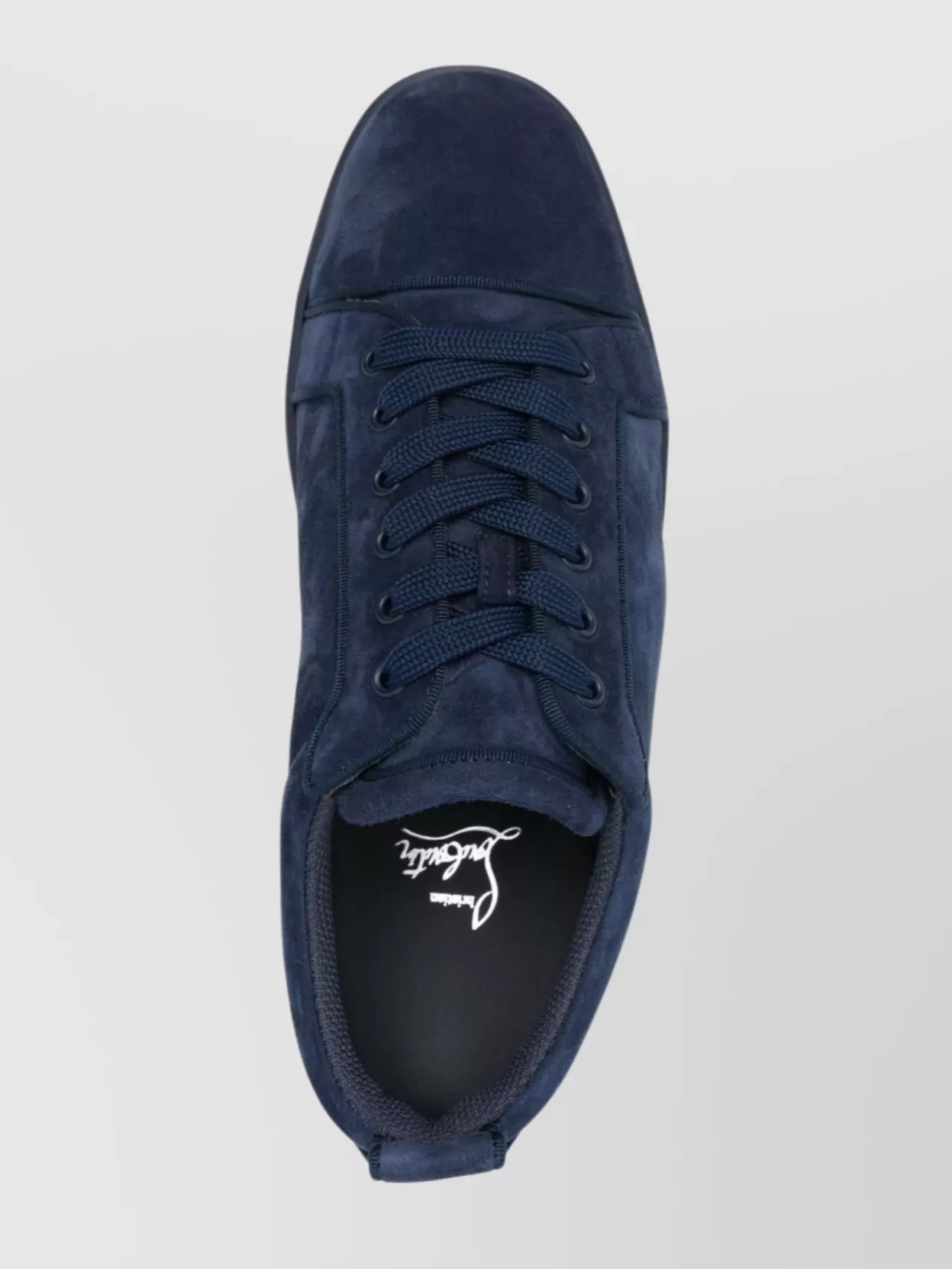 Christian Louboutin Velvet Sneakers Lace-Up Eyelet Detailing