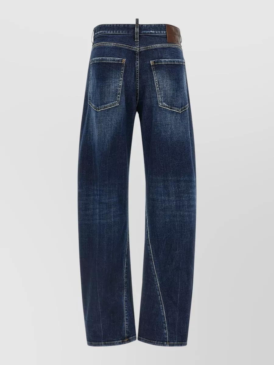 Dsquared2 Destroyed Wide-Leg Jeans