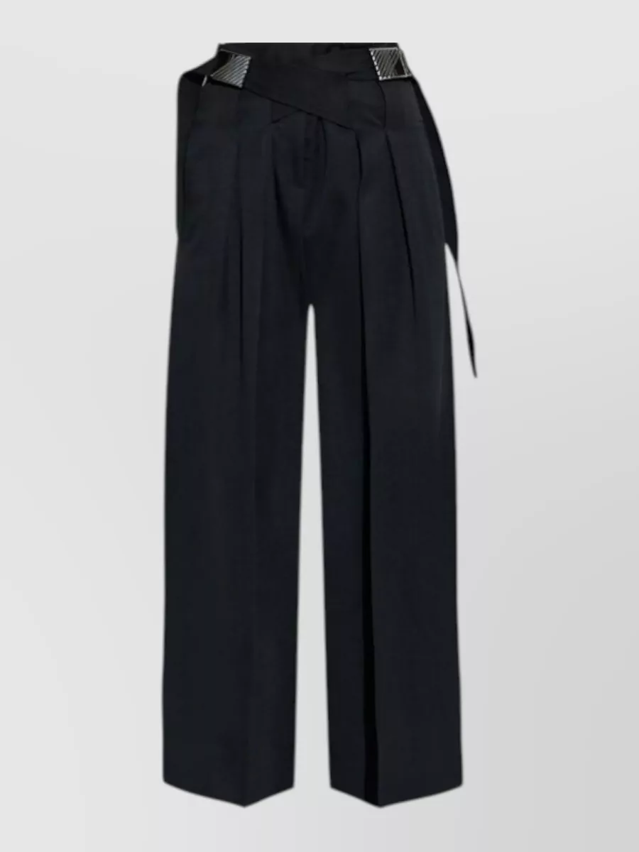 The Attico virgin wool wide-leg trousers