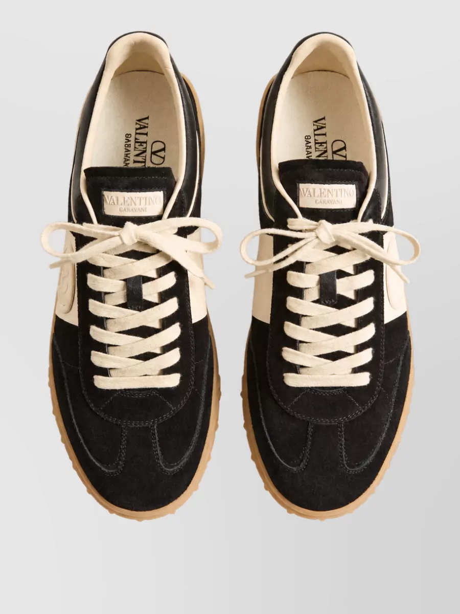 Valentino Leather Low Top Sneakers