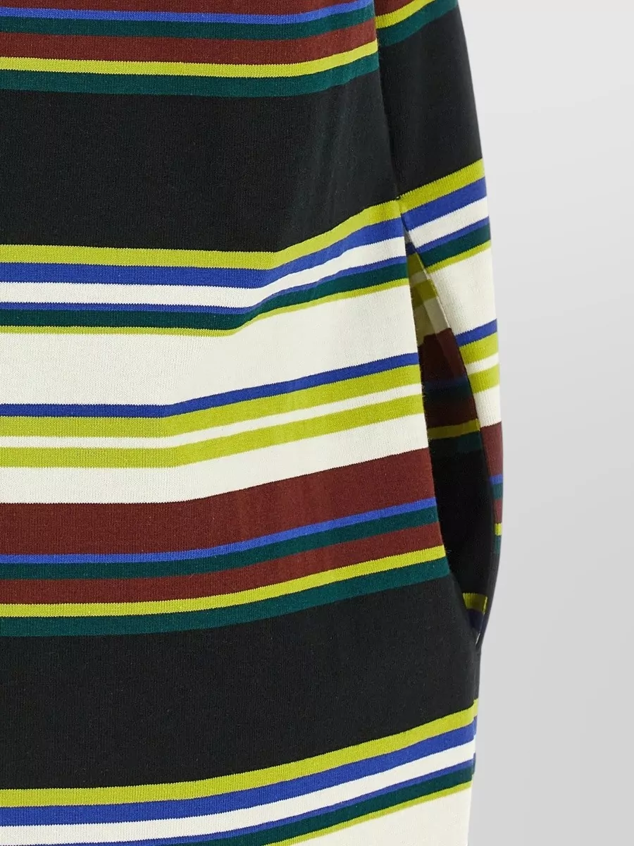 Sacai Striped Mini T-Shirt Dress