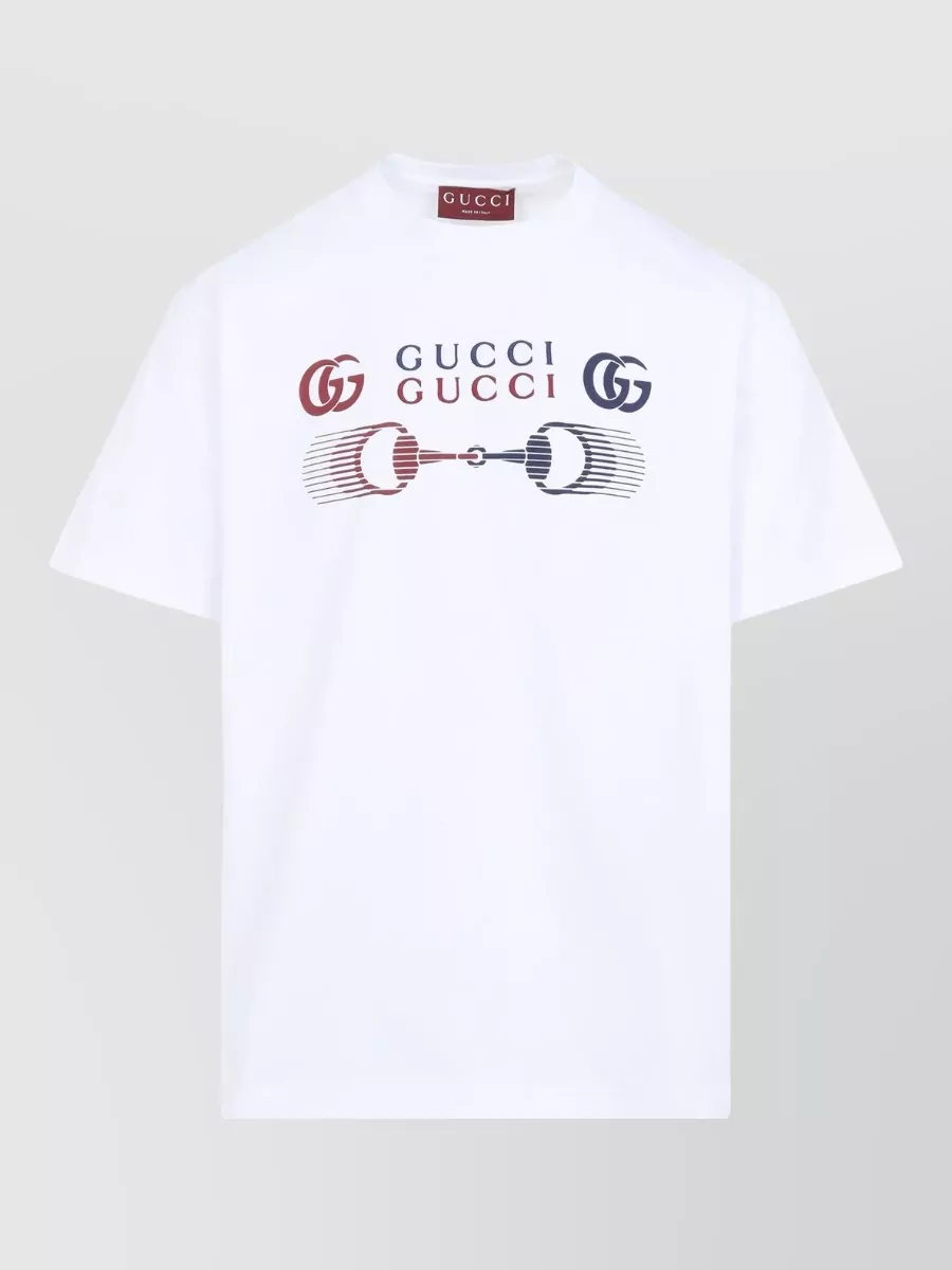 Gucci Graphic Print Crew Neck Short Sleeve T-Shirt