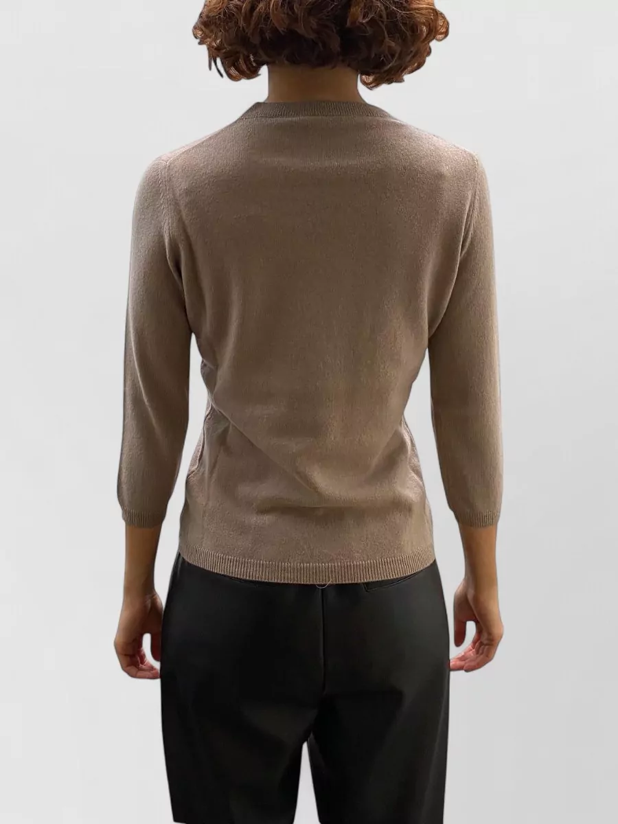 La Rose Cashmere 3/4-Sleeve Jumper