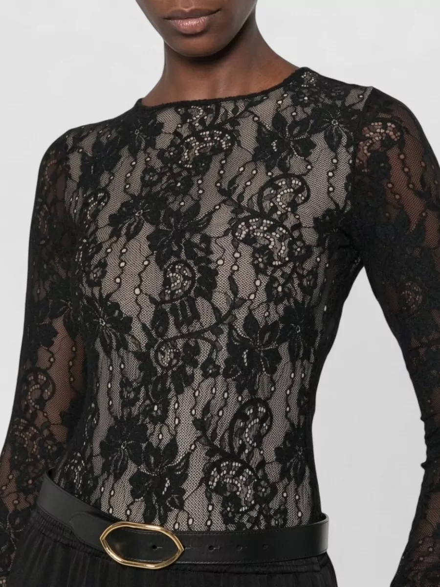Zimmermann Lace Long-Sleeve Bodysuit