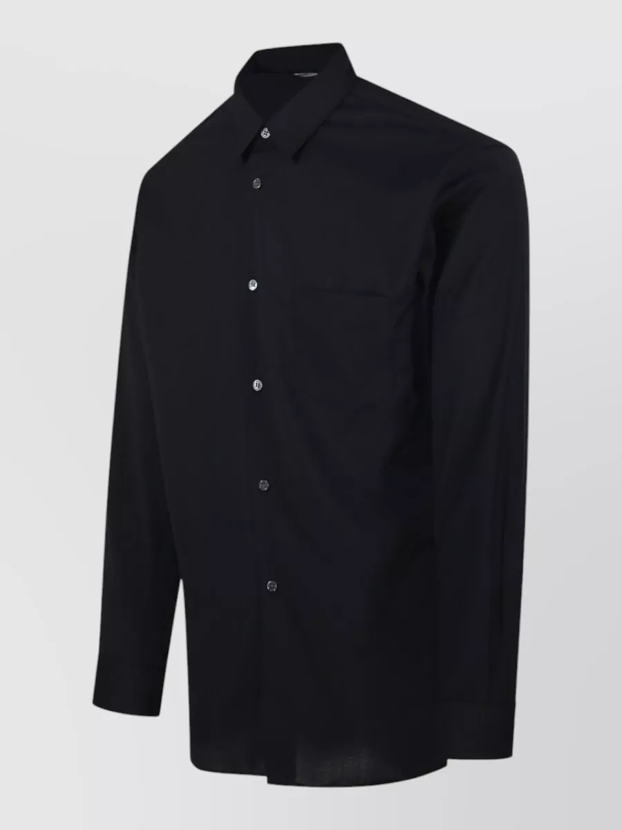 Comme Des Garçons Long Sleeve Shirt Featuring Chest Pocket Design